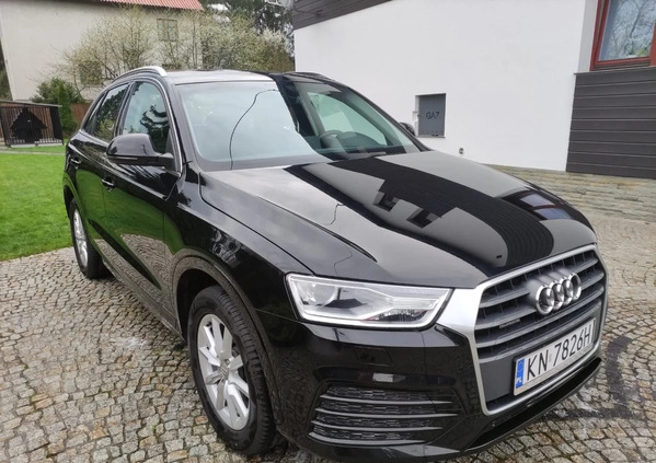 Audi Q3 cena 98600 przebieg: 122750, rok produkcji 2018 z Pilawa małe 79